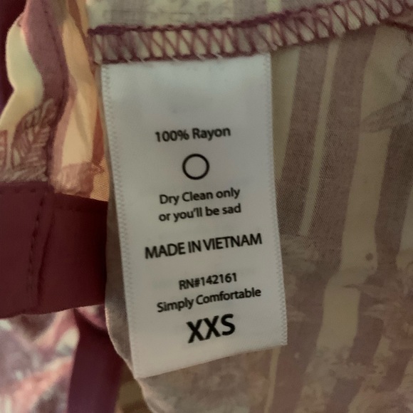 Blush Pink Floral/Striped LuLaRoe Amy Dolman Blouse - NWT XXS (Oversized) - Picture 8 of 12